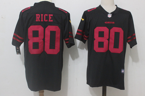 Toddlers San Francisco 49ers #80 Jerry Rice Black Alternate Stitched Jersey